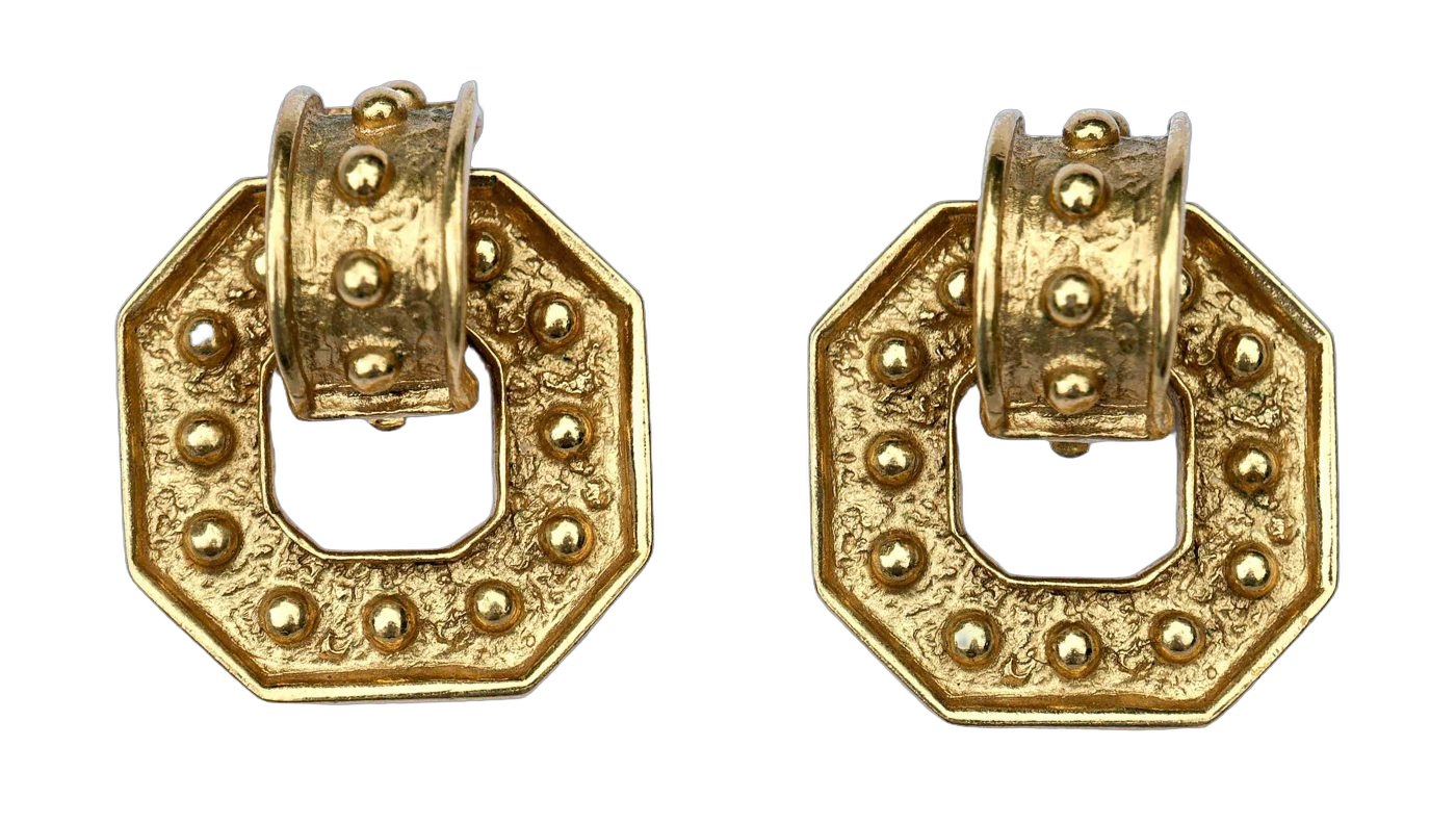 YSL earrings 1980's