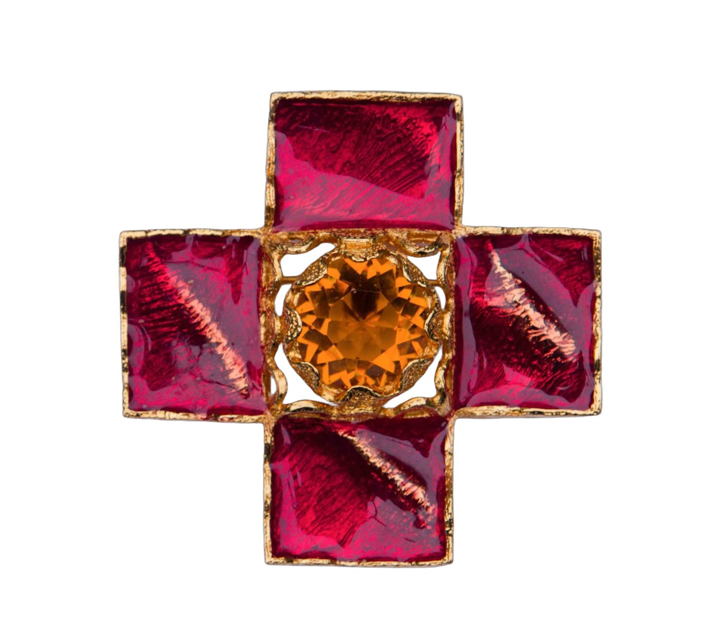 YSL brooch 1980's