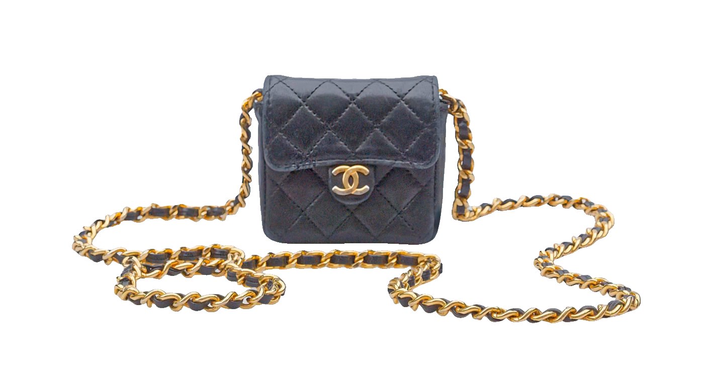 Chanel micro bag 1990's
