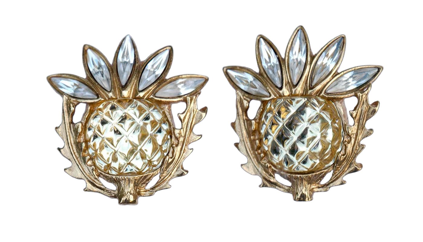YSL earrings 1980's