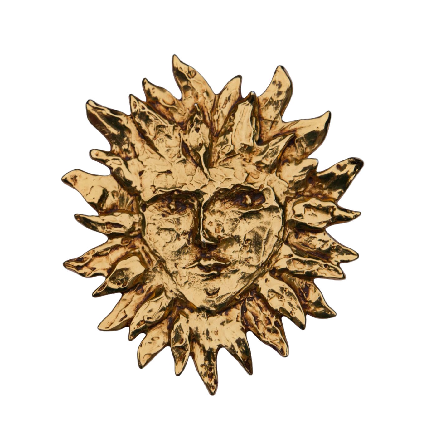 YSL Sun Face brooch
