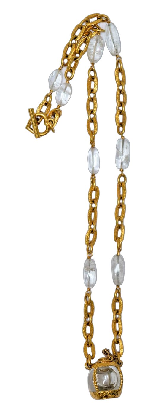 YSL perfume bottle necklace