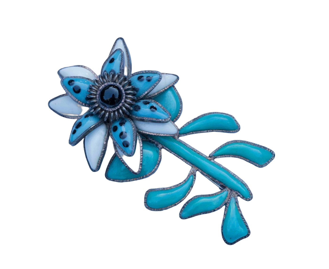 HDV Gripoix brooch
