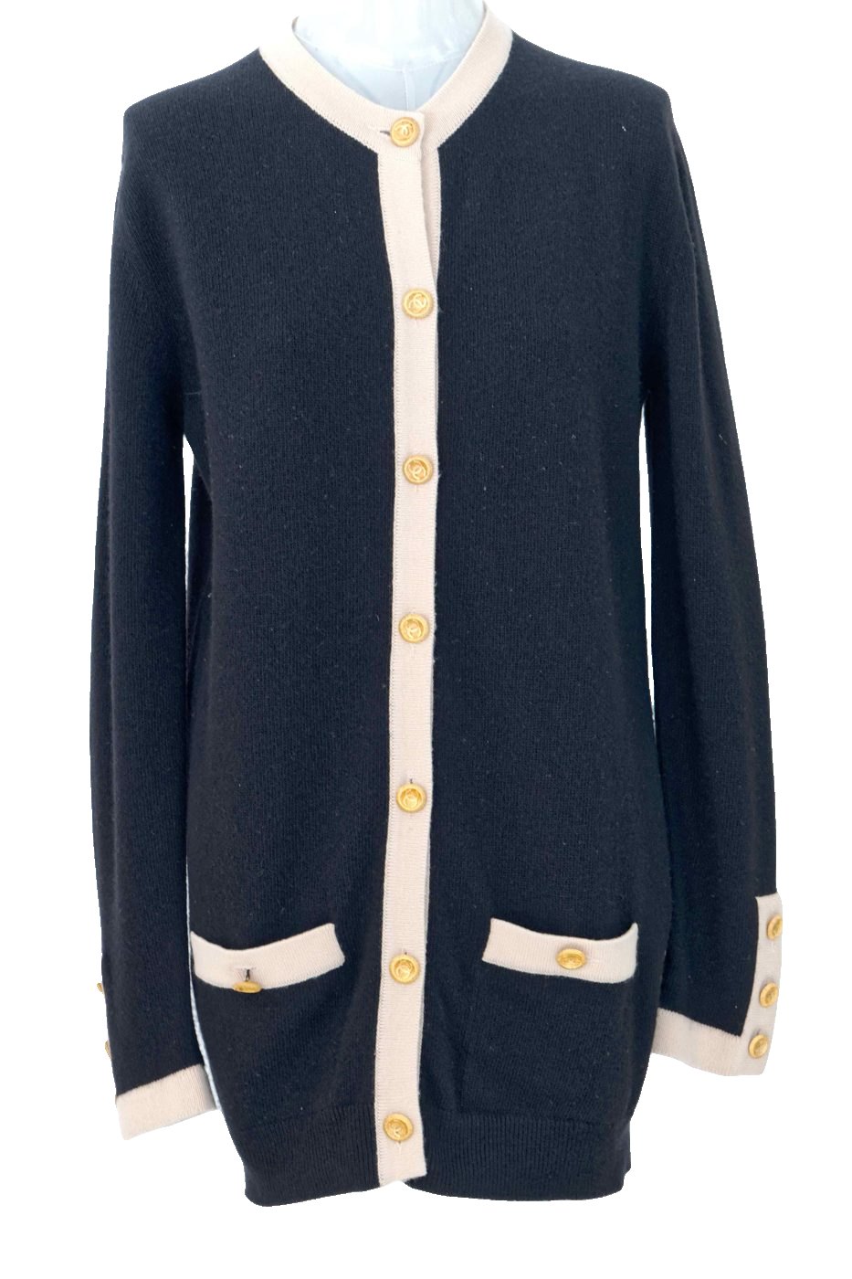 Chanel cashmere cardigan 1983