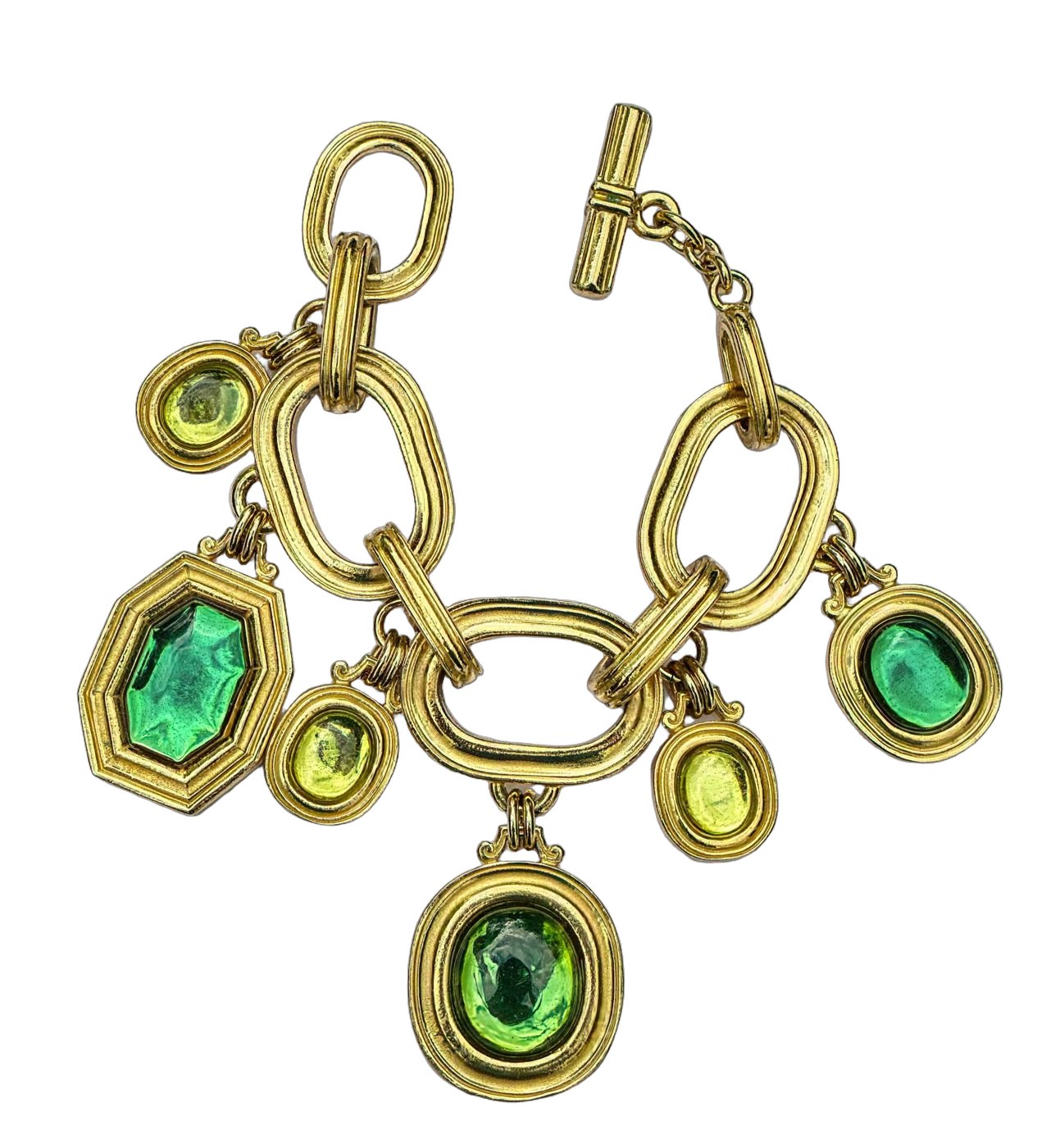 YSL chain lucite bracelet 1980's