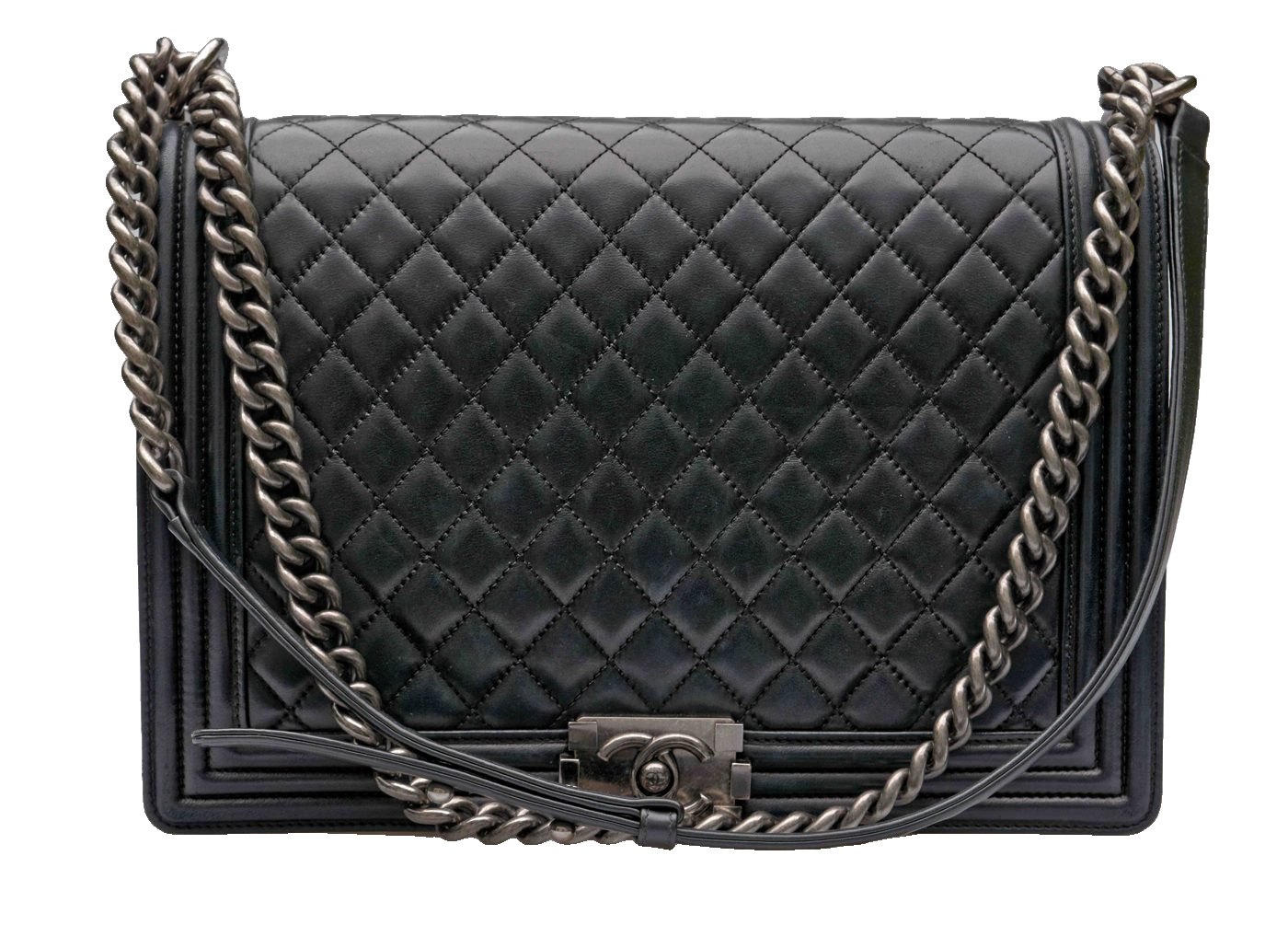 Chanel boy bag large black
