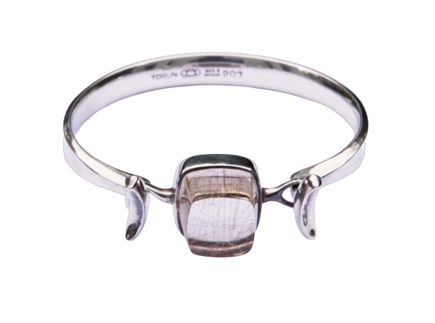 Torun Georg Jensen silver rutilated quartz bracelet N° 807
