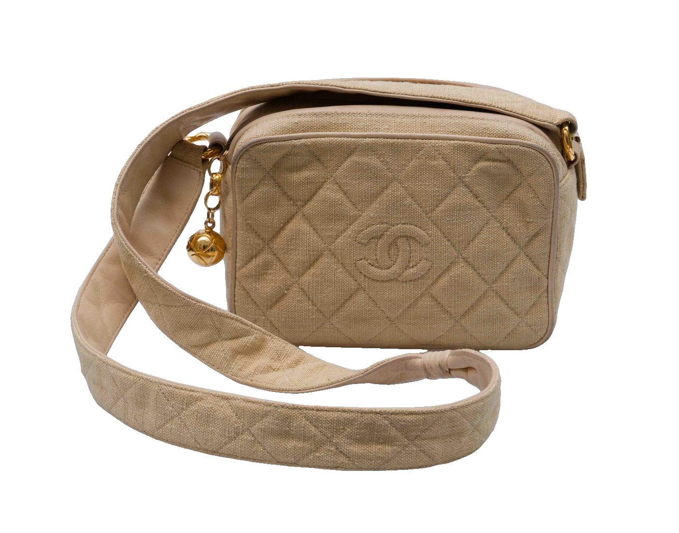 Chanel canvas and leather bag 1990's