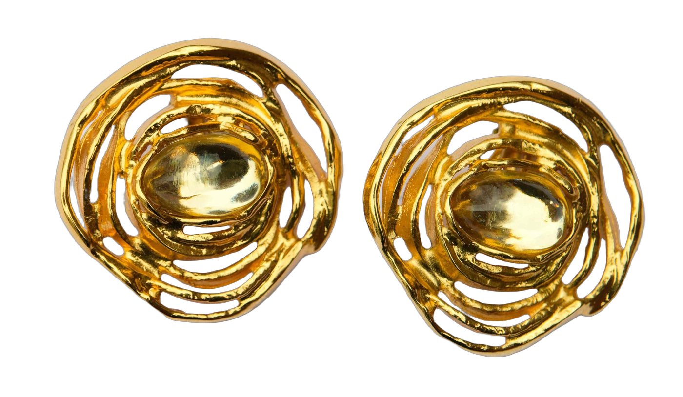 YSL earrings 1980's