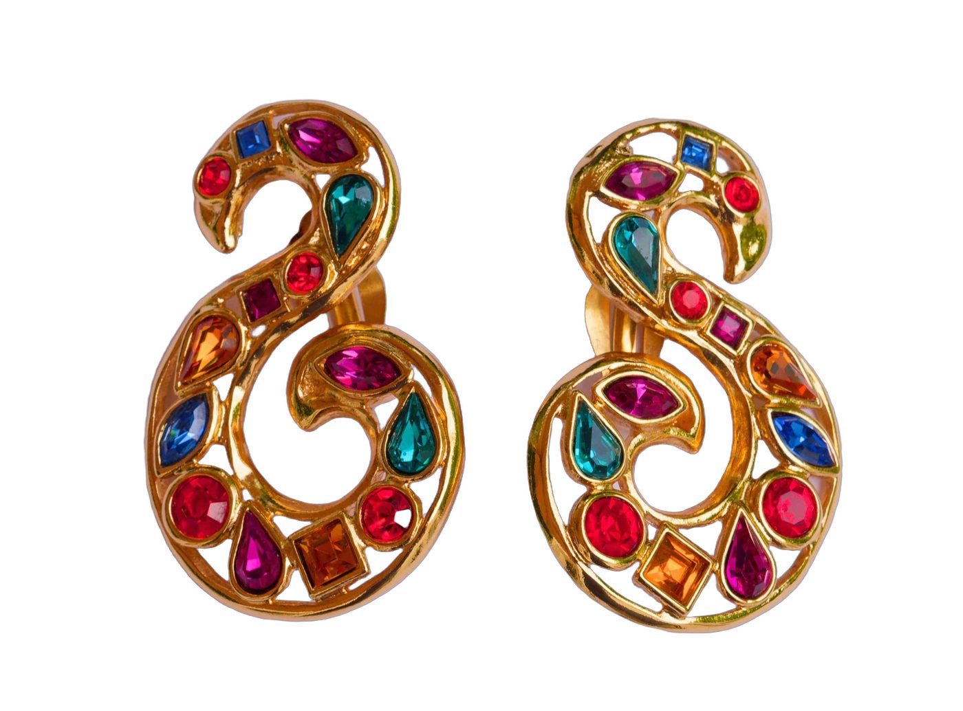 YSL earrings 1980's